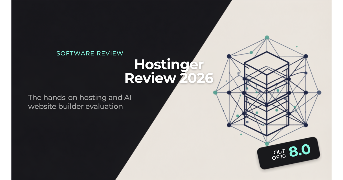 Hostinger Review 2026: Hands-On Test, Pricing & Verdict