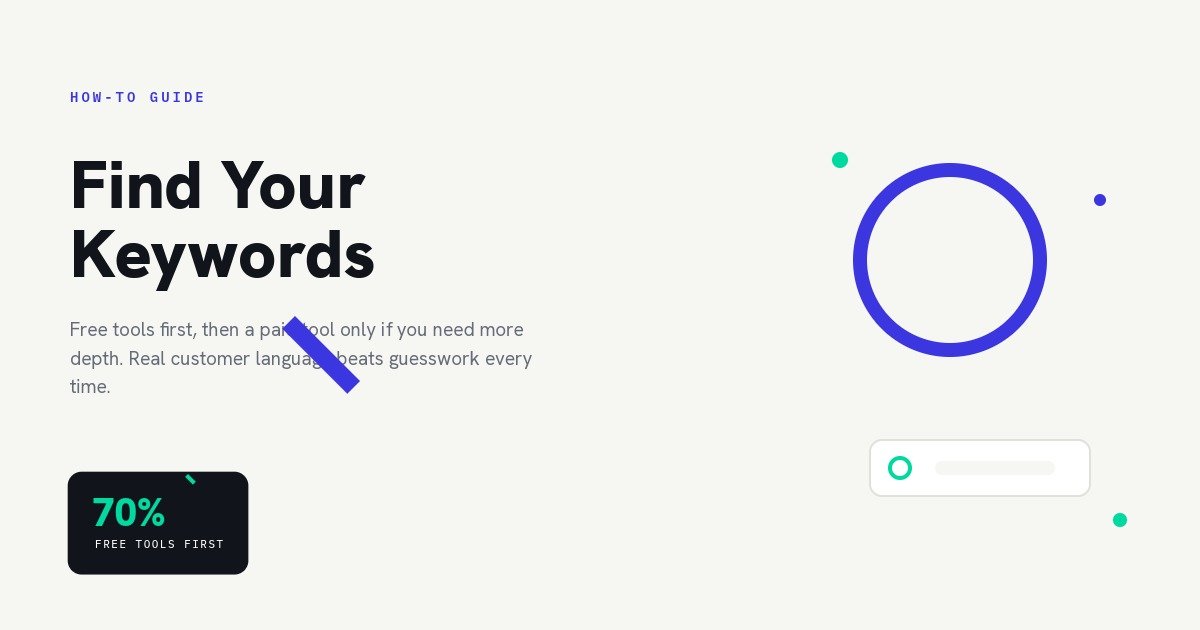 How to Find Keywords for Your Business (2026 Guide)
