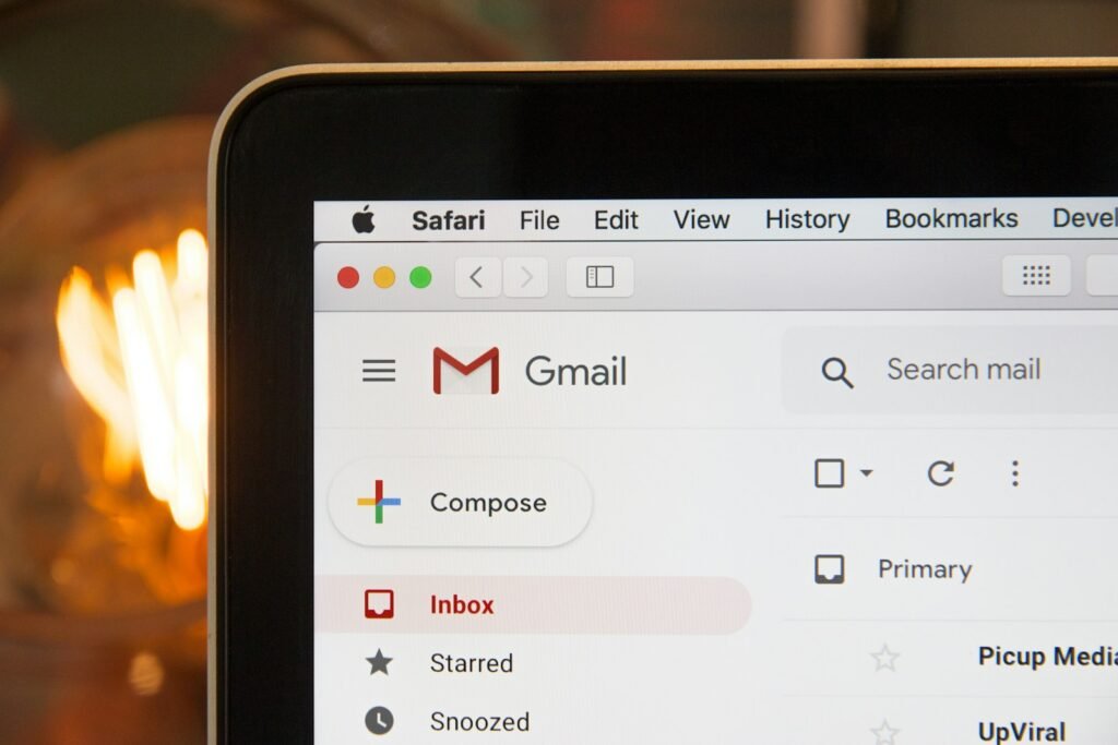 Laptop showing Gmail inbox, photo by Stephen Phillips - Hostreviews.co.uk on Unsplash